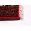Tapis rouge en laine noué à la main de conception unique 3 pi 5 po x 6 pi 7 po Moana