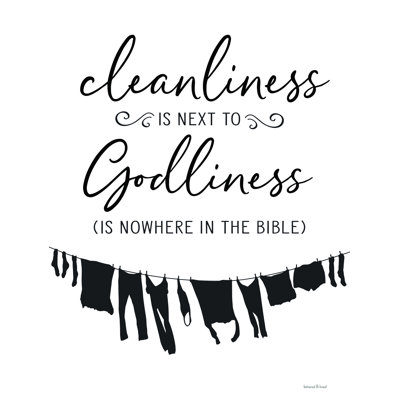 " Cleanliness Is Next To Godliness "