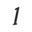 Deltana RNZ4-1 4" Numbers Zinc Die-Cast, Black
