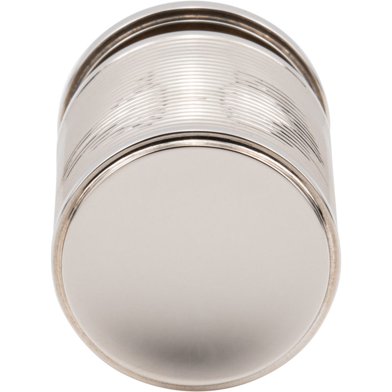 Vibe 1" Diameter Cylindrical Knob, Polished Nickel