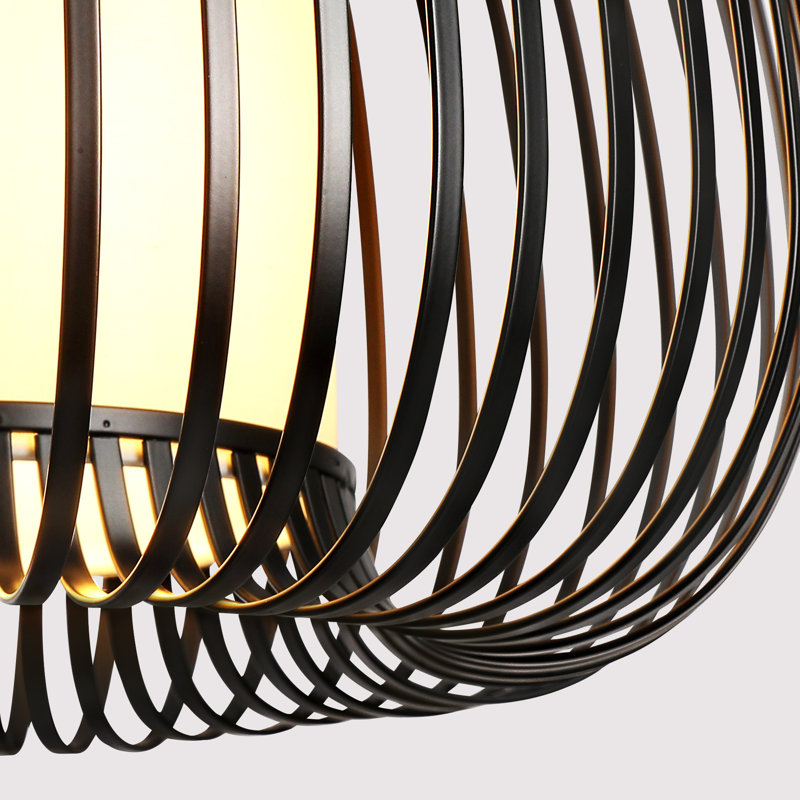 1- Light Kitchen Island Pendant Light, Matte Black