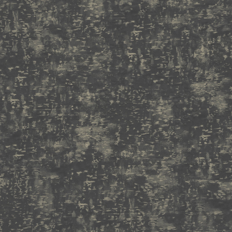  10.5m x 53cm Textured Metallic Finish Wallpaper Roll, Black