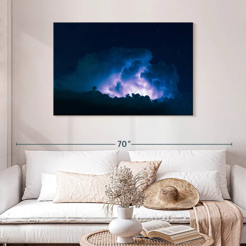 Alvord Lightening At Night, 30" H x 45" W