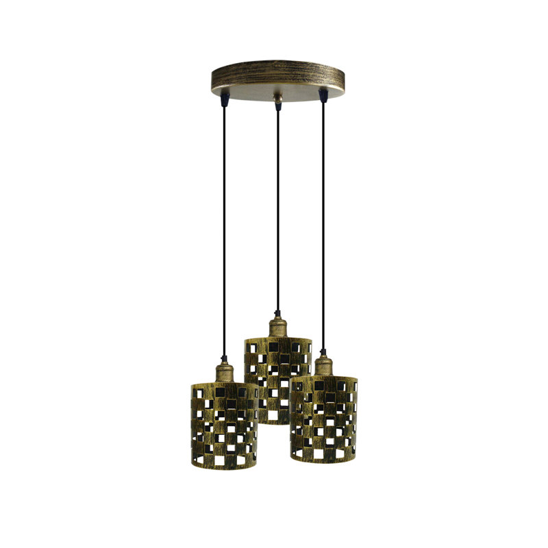 Jahkel 3 - Light Cluster Pendant, Brushed Brass