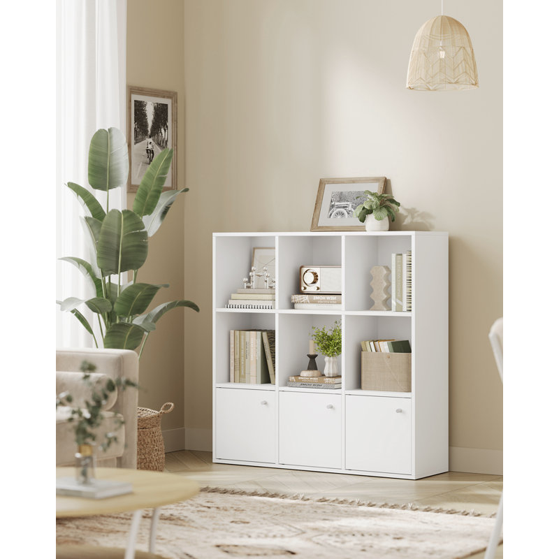 97.5cm H x 29cm W Particle Board Book Cabinet Bookcase