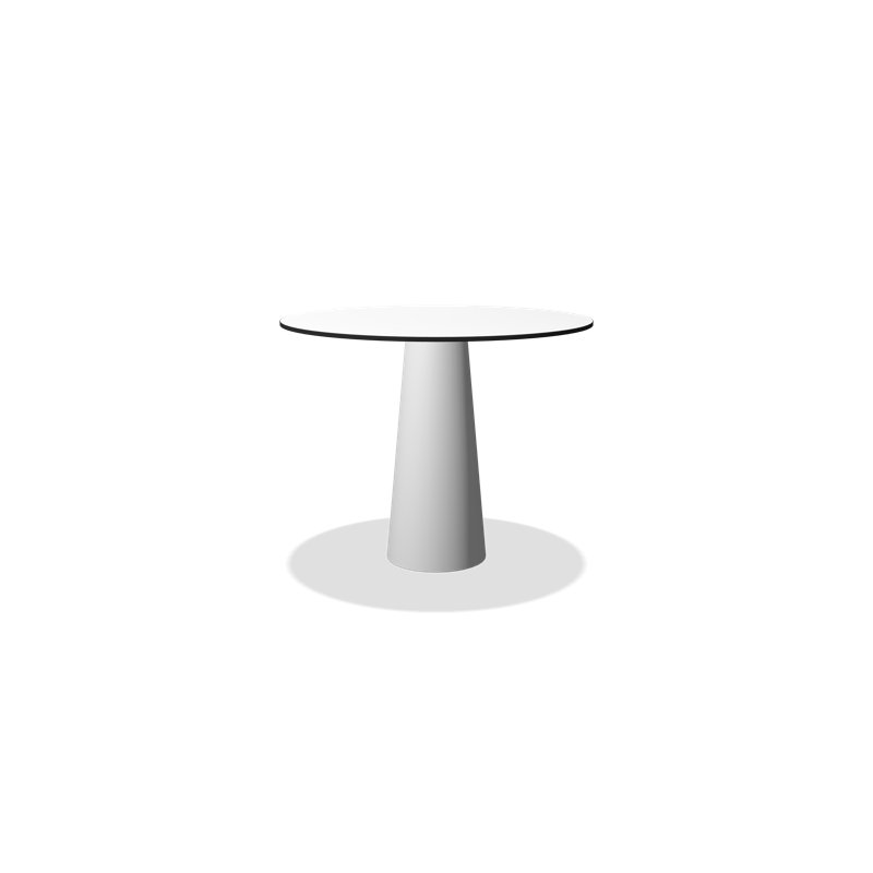 Container Round Dining Table, White