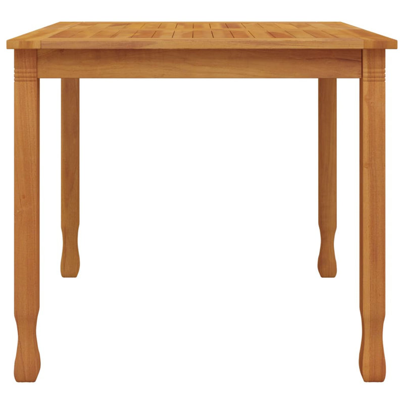 Hea Rectangular Teak Outdoor Dining Table , in. W in. D, 29.5" H x 33.5" L x 33.5" W