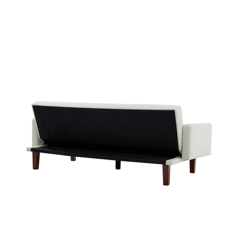Canapé-lit Travell 74,41 po, Mélange de lin beige