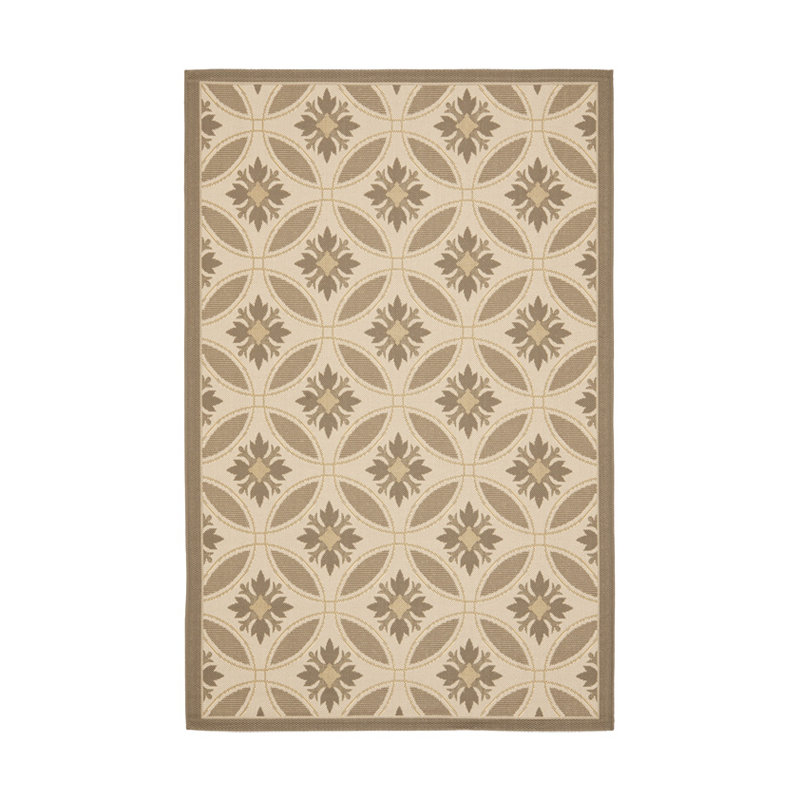 Courtyard Performance Geometric Rug, Rectangle 5'3" x 7'7"