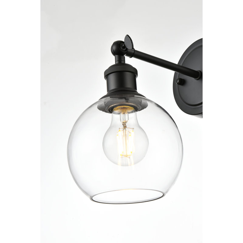 Passendale Swing Arm Sconce, Black