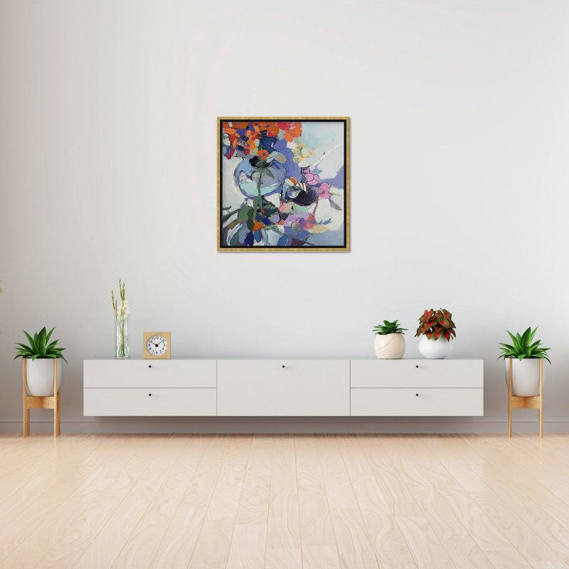 Nature Inspired Orange Poppies by Elena Shraibman, 48" H x 48" W