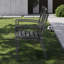 Chaise d'extérieur Rainen de 2 chaises de salle à manger, structure en fer thermolaqué et motif de treillis pour patio, noir