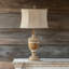 Resin Table Lamp With Linen Shade