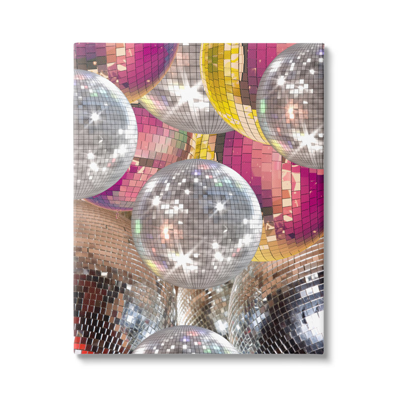 Boules disco rétro, H 30 po x l 24 po x P 1,5 po