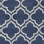 Tapis bleu marine / ivoire Ammundsen-1729431474