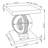Kallem Mirrored Glass Top End Table