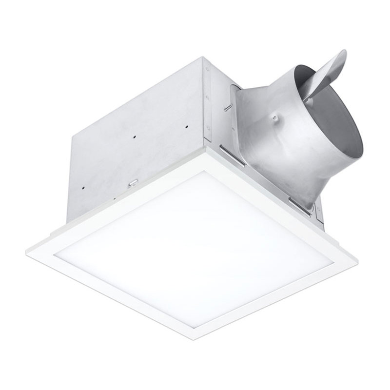 Delta Breez White LED Exhaust Fan with Adjustable Color Temperature