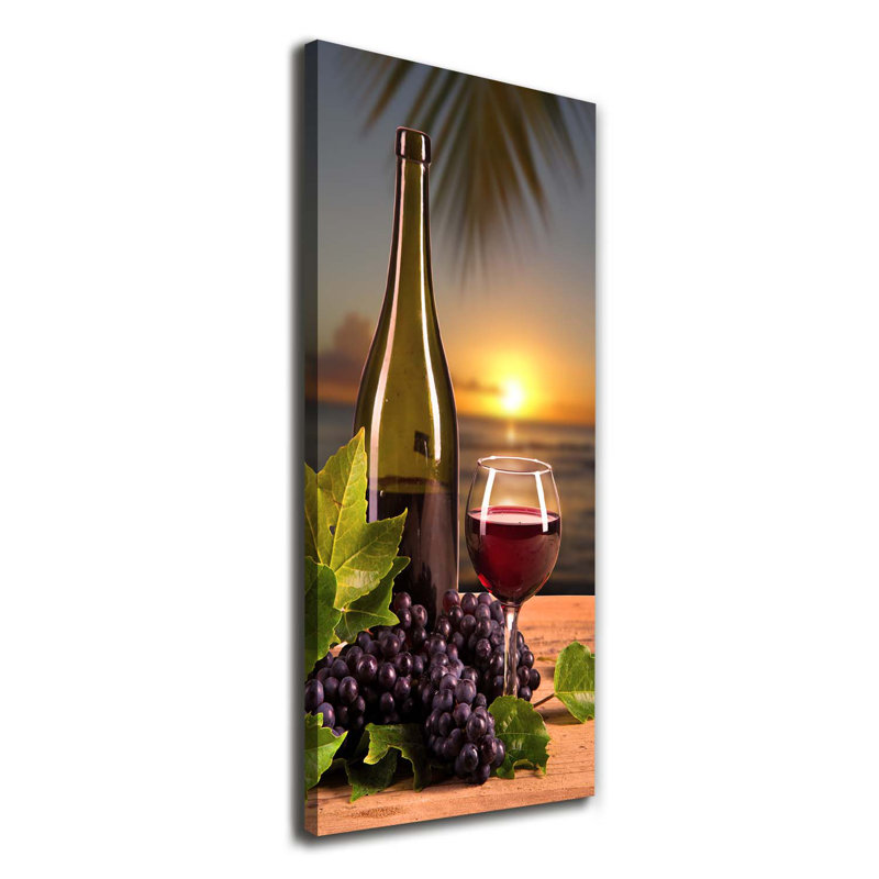 Grapes And Wine - Wrapped Canvas Print
