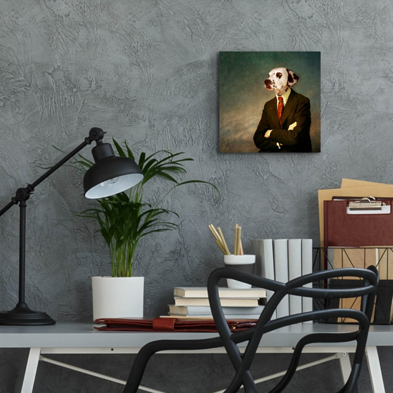 «The patient man» par Martine Roch, H 12 po x l 12 po