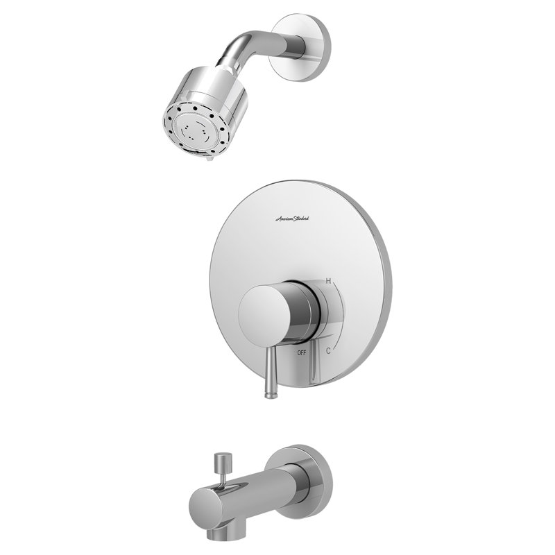Robinet de baignoire et douche Serin, Chrome poli