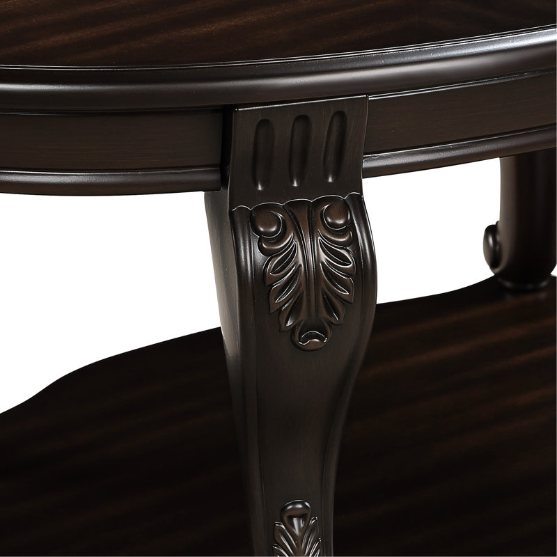 Table basse et côtés: 3 pour le salon, style antique, bois, conception d'assemblage simple, marches solides sans effort