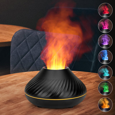 CELECTIGO Plug-in Essential Oil Diffuser,Fireplace Fire Flame Diffuser Humidifier