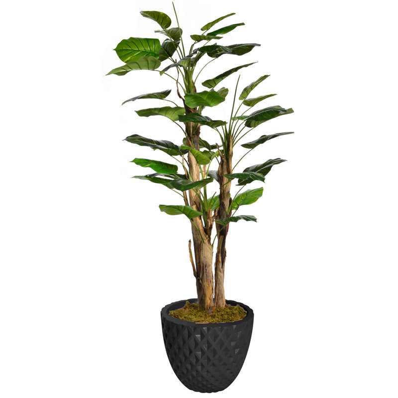 Arbre à fleurs artificiel en pot 66 po Panama Aureus