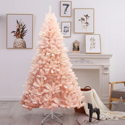 Arbre de Noël artificiel pin rose classique