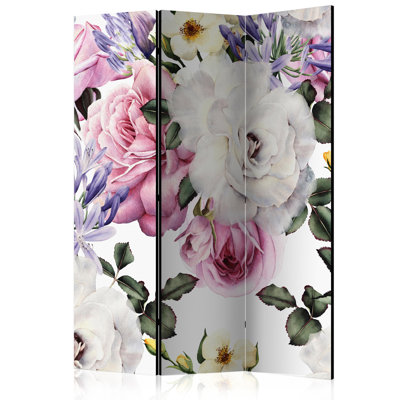 135cm W x 172cm H 3 - Panel Wood Folding Room Divider