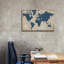«Burlap World Map I Navy» par Sue Schlabach, estampe numérique sur toile-131805998