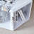 Hexagonal MDF Coffee Table with White Marble Pattern for Extra Storage, Suitable for All Styles and Small Spaces