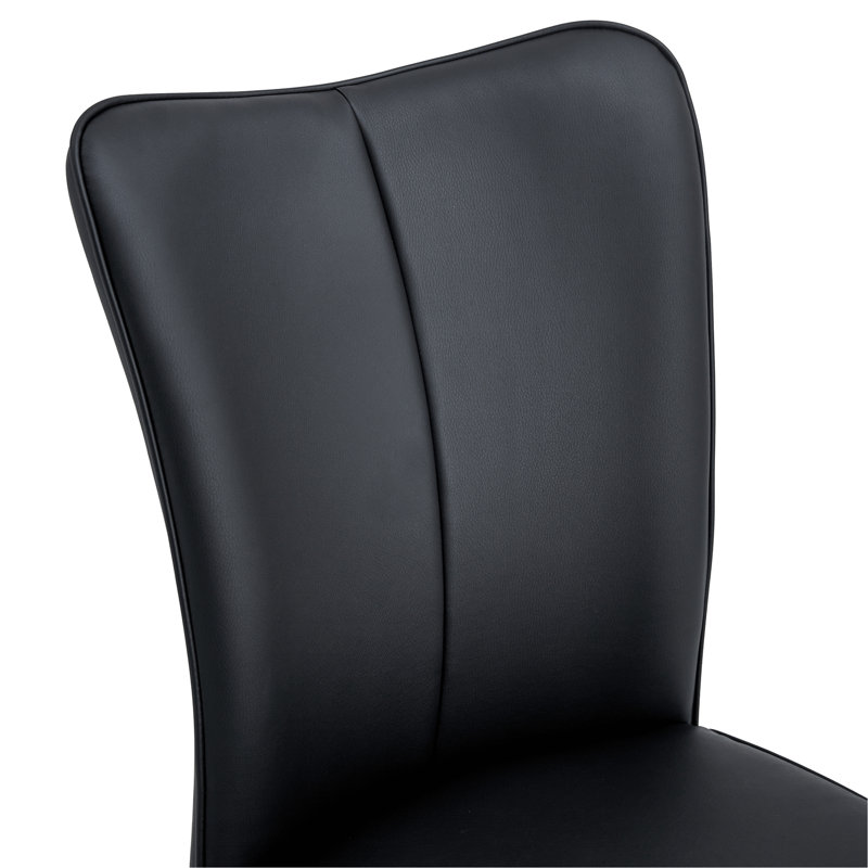 Ensemble de table et de chaises. Table de salle à manger 71 * 35,4 pouces à grain de bois noir avec fonction de rangement au milieu des pattes.