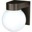 Lanterne murale d'extérieur en verre givré à 1 ampoule Akerah H 7,25 po-1796943208