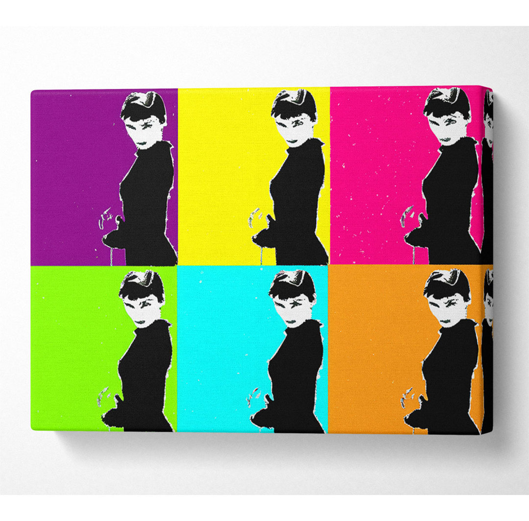 Audrey Hepburn Pop Art - Kunstdrucke auf Leinwand