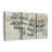 " World Is A Book Multi Piece Canvas Print " by Tess P 3 - Pieces-93062787