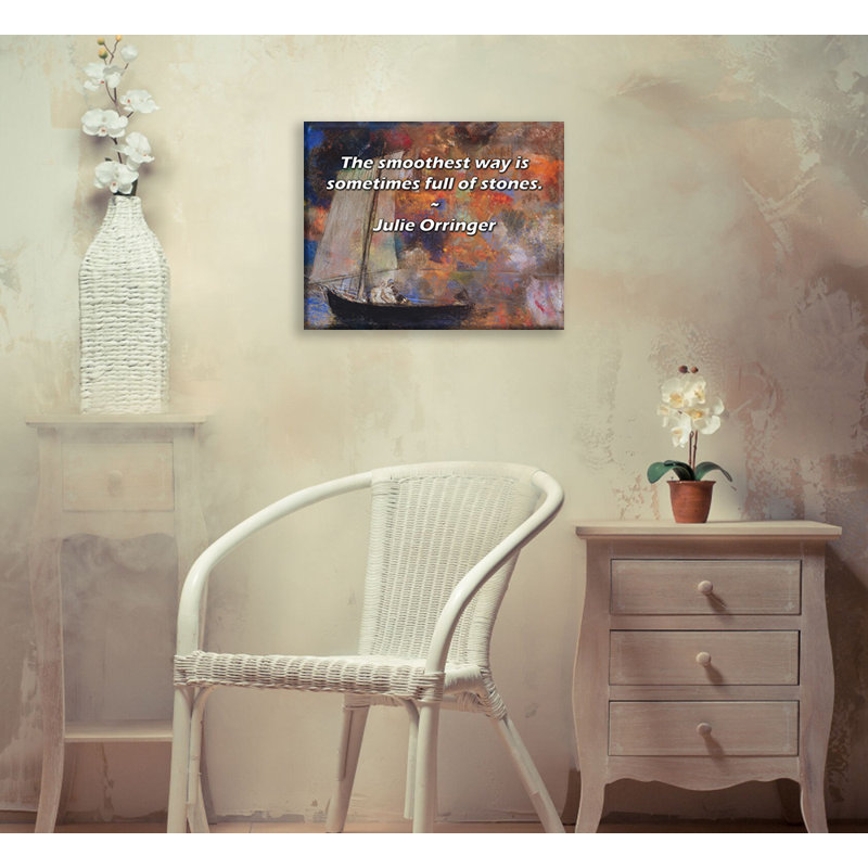 «Artsy Quote» par Julie Orringer, toile tendue avec châssis, H 13 po x l 18 po