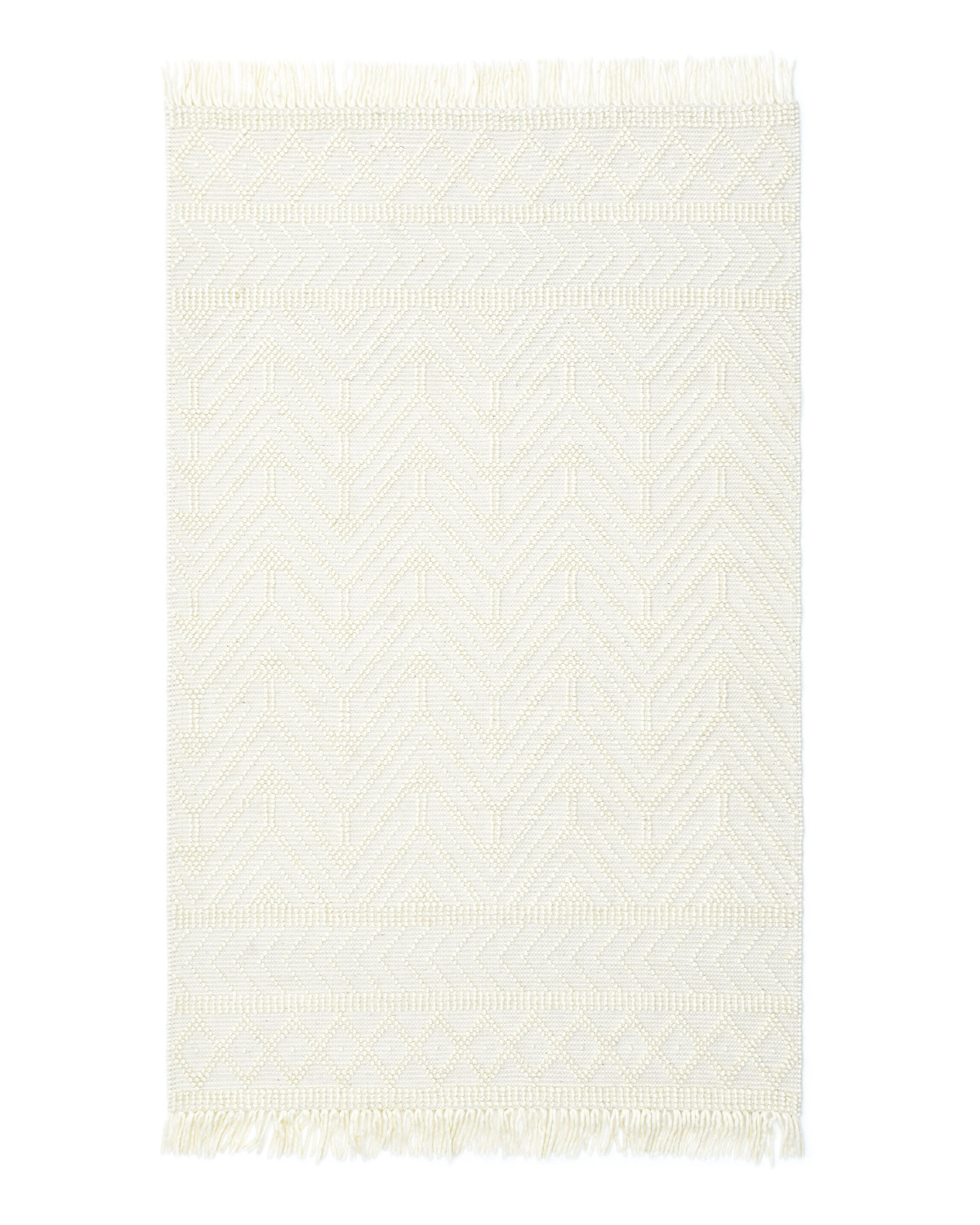 Southwestern Handmade Flatweave Ivory Area Rug Langley Street Rug Size: Rectangle 8' x 10