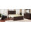 Cadre de grand lit traditionnel en pin style campagne et campagne traditionnel, brun riche (ancien SKU: BS701P318351D)