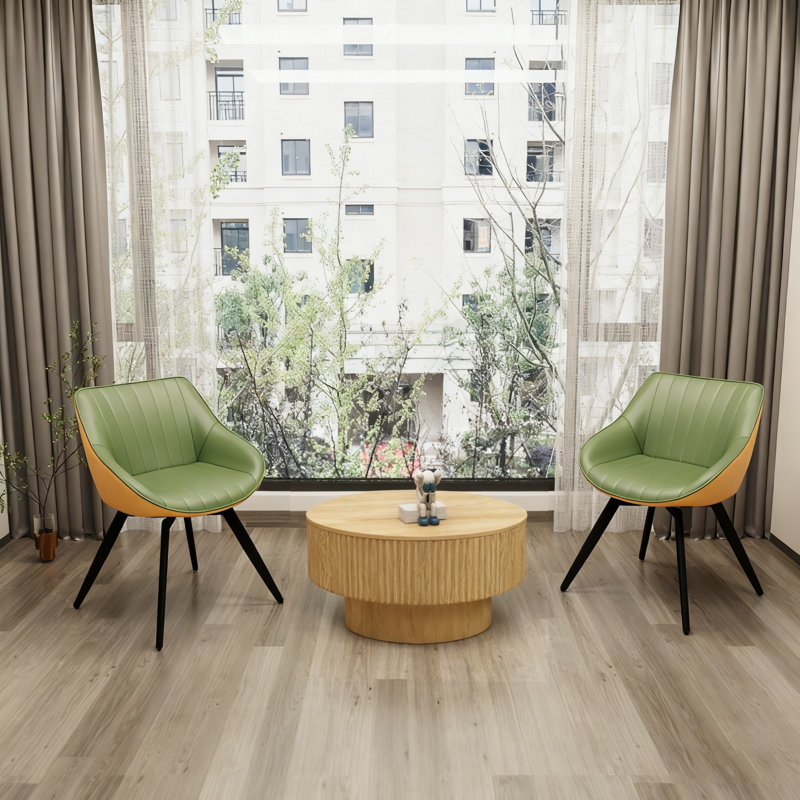 Ensemble de table basse et de chaises en PU Modern Modern Elegance pour le confort de la maison