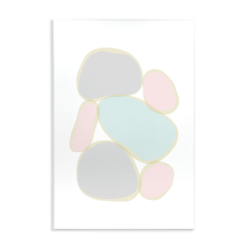 "Pastel Pebble Shapes" par Martina Pavlova, H 15 po x l 10 po