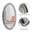 Banff Large Oval Flat Wall Mirror Diamond Accent Mirror 90CM 