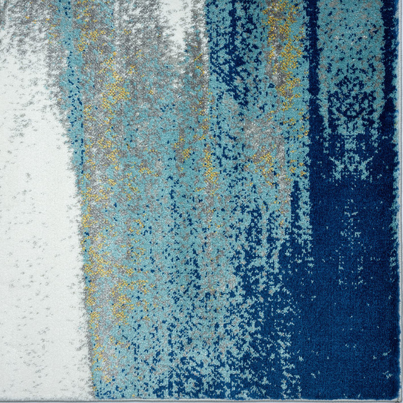 Tapis bleu clair Alaye, Tapis de couloir de 2 pi x 7 pi