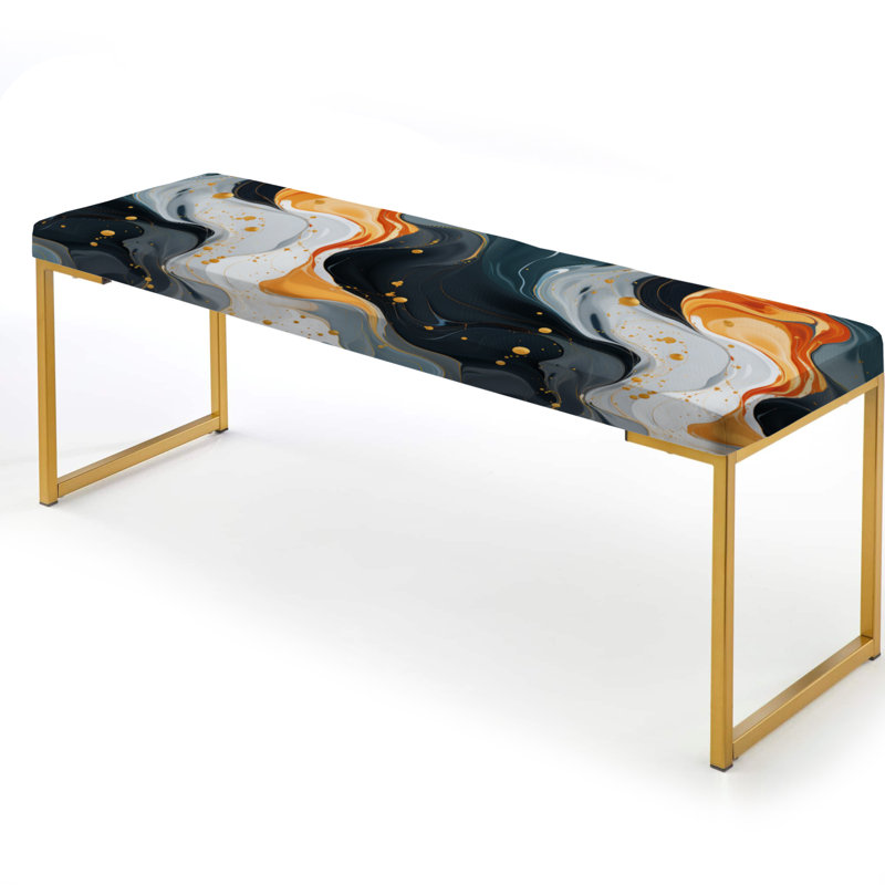 Banc urbain rembourré en marbre Urban Retreat