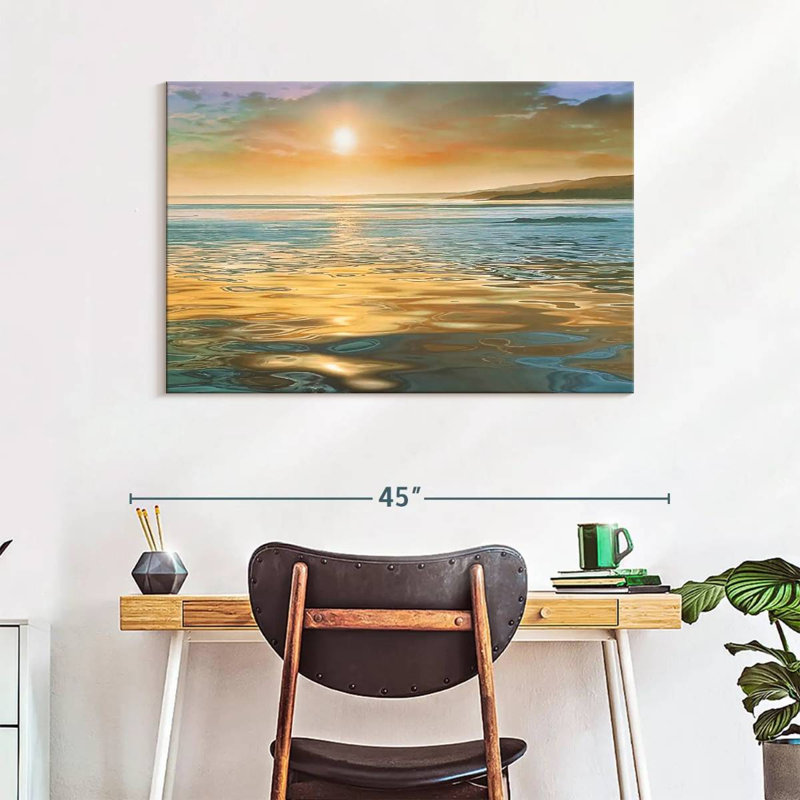 Gillard Ocean Evening Calm, H 26 po x l 39 po