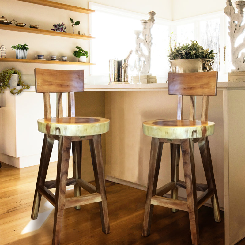 Tabouret Costa Mesa, Tabouret de bar d'une hauteur de siège de 30 po