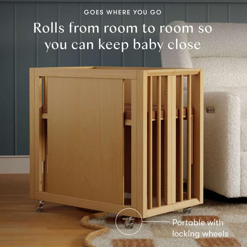 Palma 8-in-1 Convertible All-Stages® Crib with Bassinet & Toddler Bed Kits, Honey