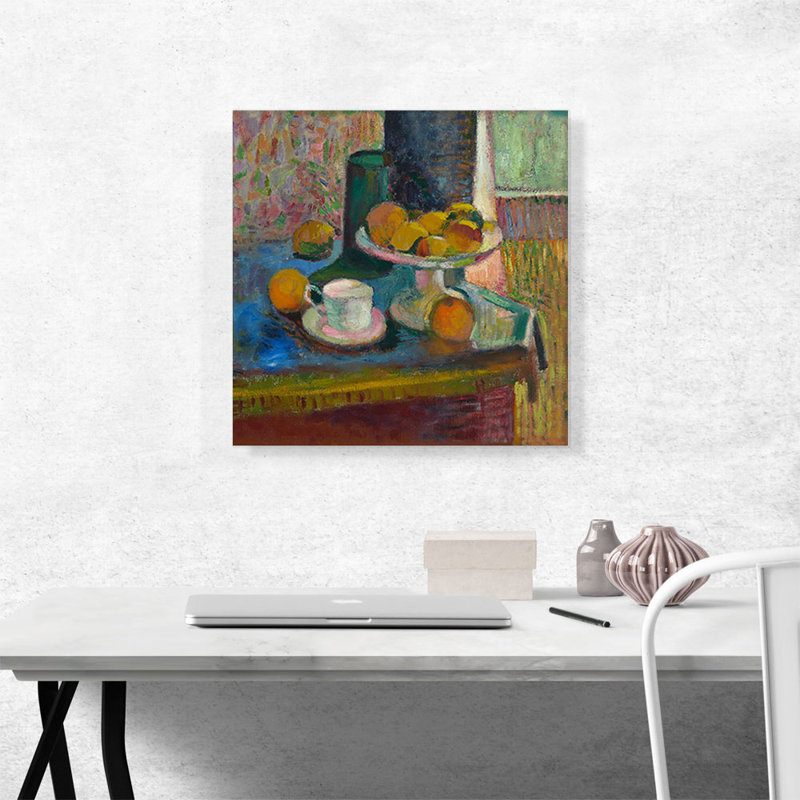 «Still Life with Compote, Apples and Oranges 1899» par Henri Matisse - reproduction d'art sur toile tendue