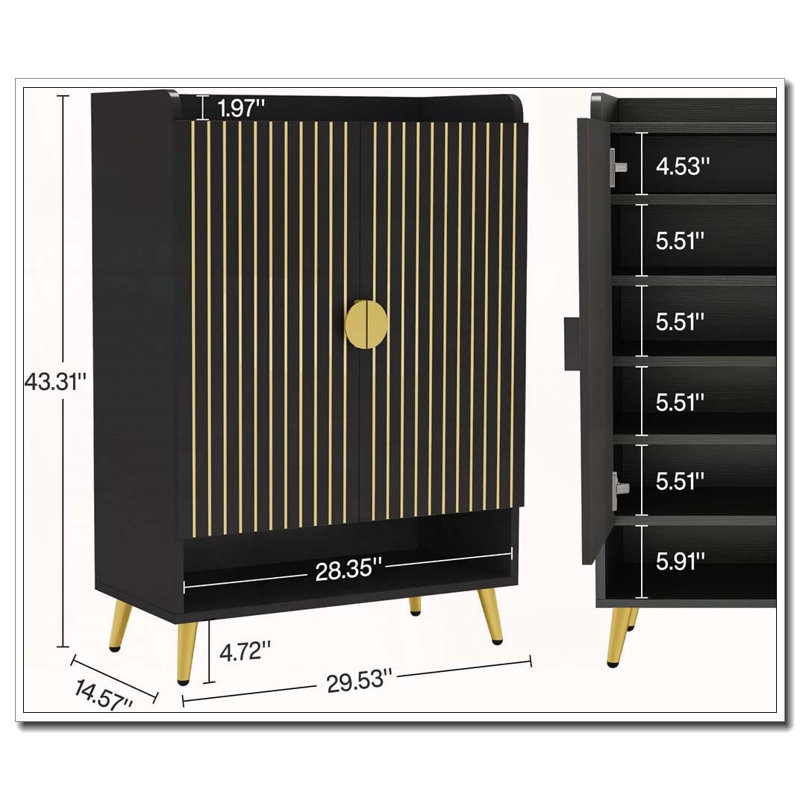 Armoire de rangement fonctionnelle pour vestibule et cuisine