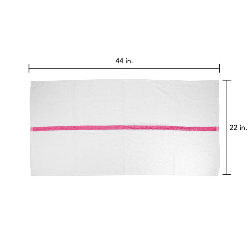 Power Gym Bath Towel 22x44 Pink (6/Pack)