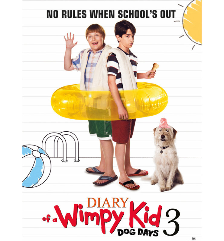 Diary of a Wimpy Kid 3 Dog Days, H 24 po x l 18 po